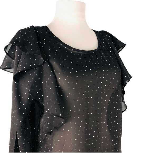 𝅺molly Bracken Star Woven Semi Sheer Blouse - Picture 6 of 14